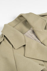 Wide Notch Lapel Single Breasted Overcoat
