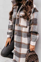 Plaid Button Down Shirt Coat coats