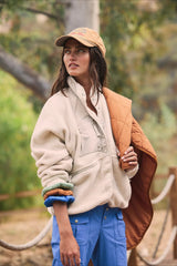 Lightweight Sherpa Casual Jacket Beige / S