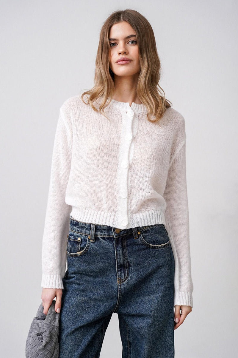 Relaxed Fit Knit Cardigan