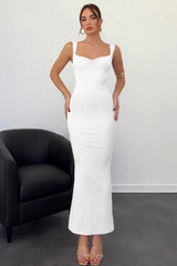 Open Back Bow Cocktail Dress