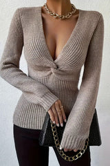 Ribbed Slim Fit Pullover Sweater