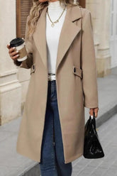 Wool Blend Blazer Overcoat