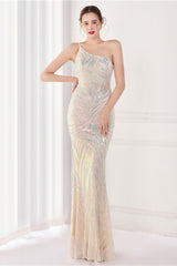 Sparkle Beaded V Neck Party Gown Formal Dress
