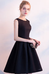 Elegant Bow Mini Party Dress S / Black