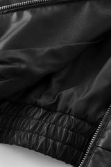 Solid Color Aviation Style Jacket