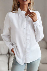 Ruffle Long Sleeve Blouse