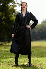Vintage Style Single Breast Belted Overcoat