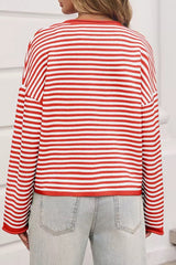 Striped Color Block Cardigan
