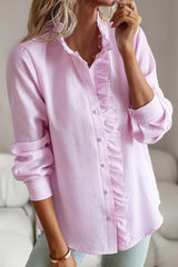 Ruffle Long Sleeve Blouse