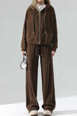 Fleece Lined Relaxed Knit Pants