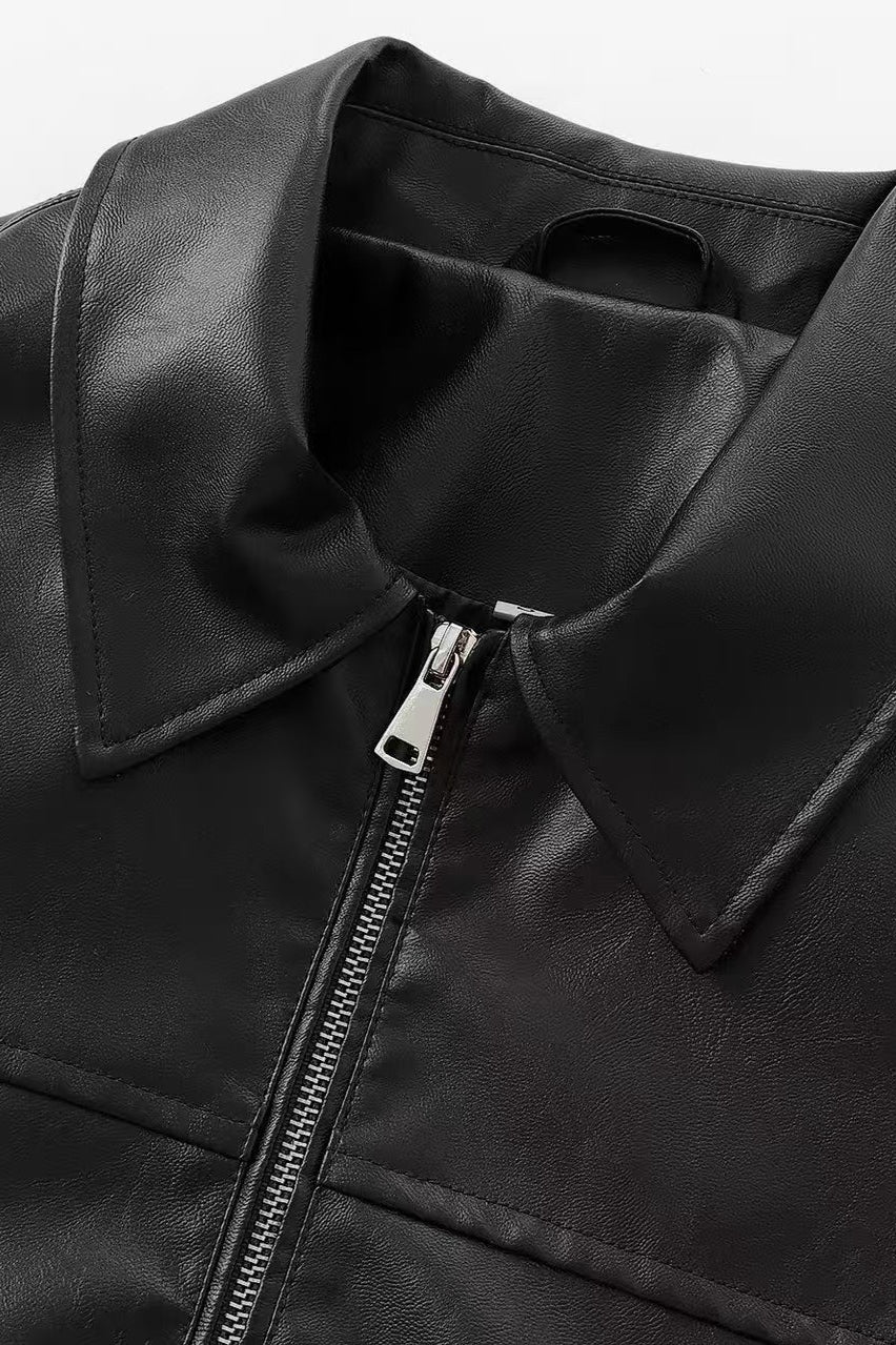 Solid Color Aviation Style Jacket