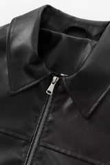 Solid Color Aviation Style Jacket