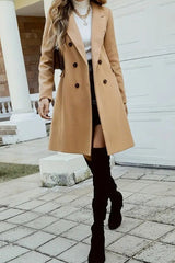 Double Breasted Wool Overcoat