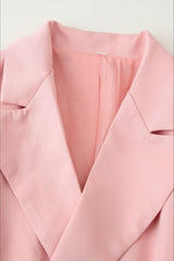 Pink Buttoned Blazer