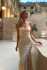 Lace Ruffle Slip Maxi Formal Dress