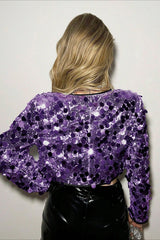 Silver Sequin Fashion Coat coats