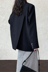 Split Back Relaxed Fit Blazer
