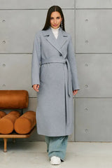Double Breasted V-Neck Casual Wool Overcoat