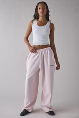 Long Embroidered Relaxed Knit Pants