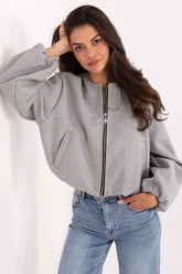 Soft Touch Bomber Jacket S / Grey