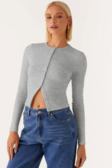 Minimalist Button Cardigan