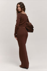 V-Neck Knit Crop Top Sweater Dress