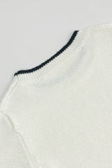 Color-Block Long Sleeve Knit Slim Sweater Dress