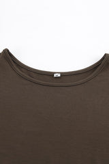 Brown Slim Fit Sweater Dress