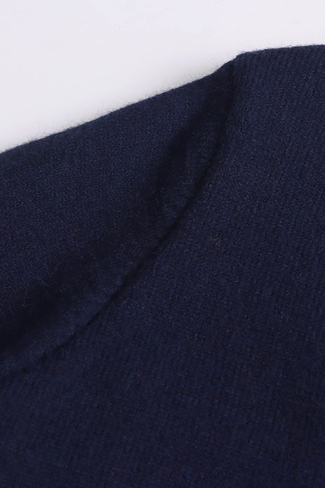 Contrast Panel Layering Cardigan