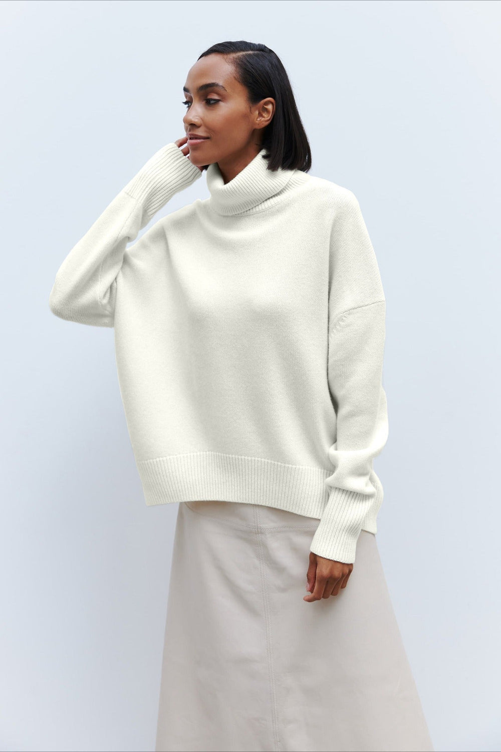 Anti Pilling Loose Turtleneck Sweater