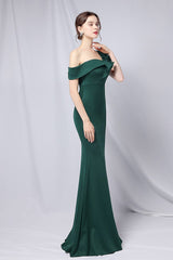 Off Shoulder Mermaid Maxi Party Dress