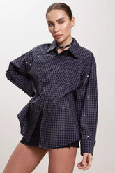 Casual Oversized Short Sleeve Blouse