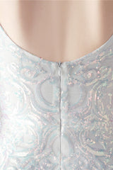 Beaded Mesh Cocktail Maxi Dress