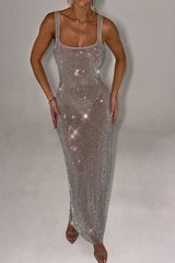 Sequin Rhinestone Bodycon Party Dress
