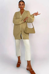 Solid Color Relaxed Knit Cardigan