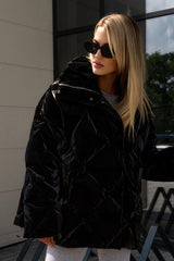 Loose Fit Quilted Cotton Jacket