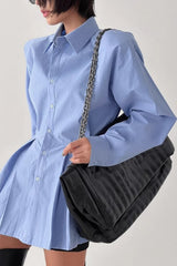 Elegant Cotton Tie Blouse