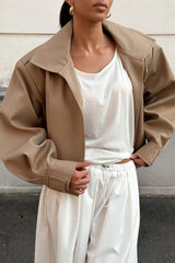 Comfort Fit Lapel Oversized Jacket