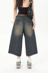 Vintage Y2K Loose Cropped Jeans