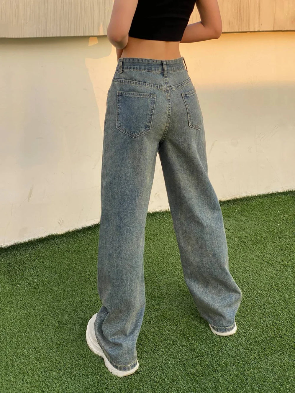 90s Washed High Waist Boyfriend Jeans Boyfriend Jeans