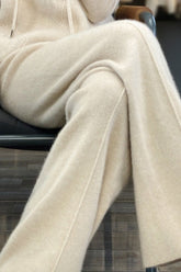 Thickened Wool High Waist Knit Pants