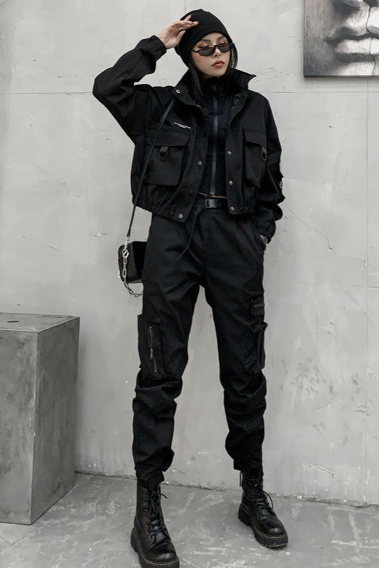 Cropped Street Utility Jacket