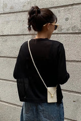 V Neck Lightweight Knit Cardigan