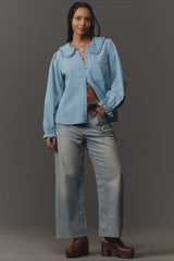 Vintage Denim Long Sleeve Blouse