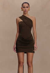 Strapless Ruched Bodycon Mini Party Dress