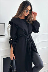 Hooded Belted Trench Coat coats