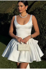 Bow Spaghetti Strap Party Cocktail Dress