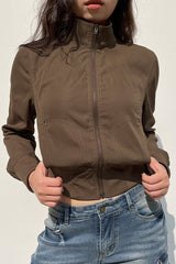 Utility Belted Zip Pocket Jacket