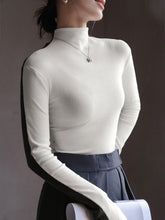 Double Sided Colorblock Long Sleeve Top White / XS T Shirts